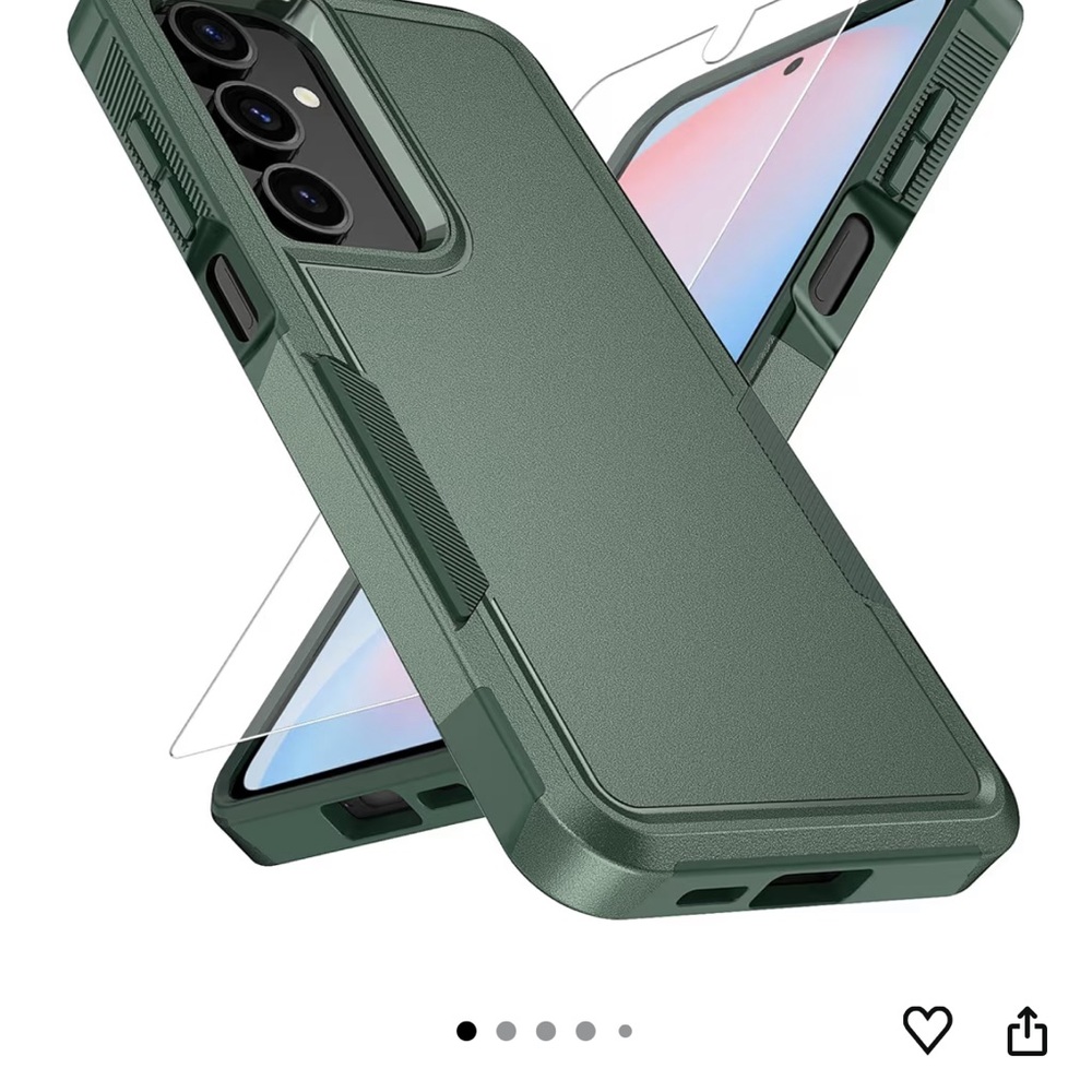 Green Protective Phone Case with Screen Protector Samsung galaxy a16 5g